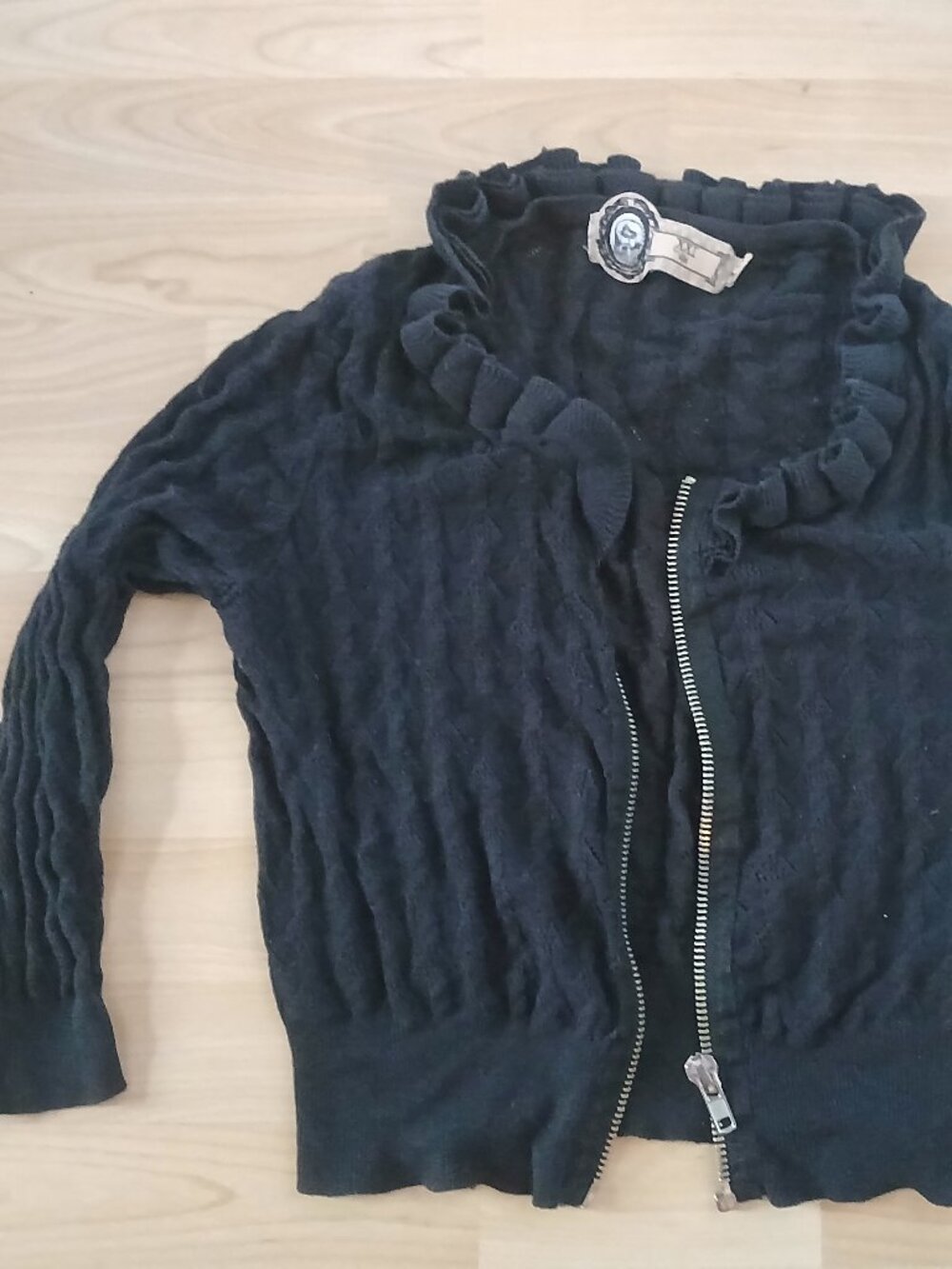 Black Zippered Sweater